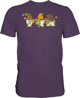 Produktbild von Gartenzwerge Sonnenblumen T-Shirt Garten Motiv Gärtner Geschenk – Urban Purple / XL
