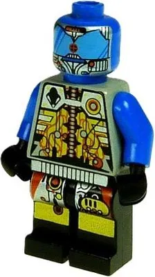 Produktbild von 1x Lego Minifigur Space UFO Droide Techdroide 1 blau Alien 6829 6800 6975 sp043