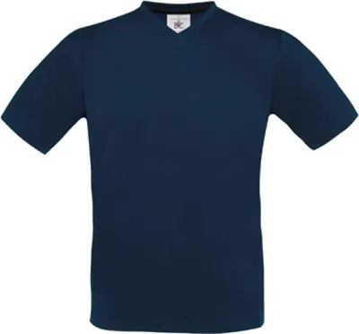 Produktbild von B&C TU006 | Exact V-Neck Herren T-Shirt - Farbe: Navy - Größe: S