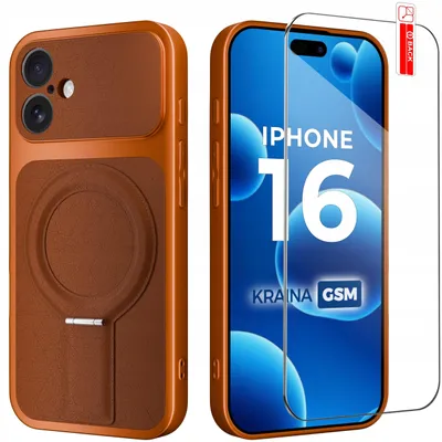 Produktbild von iPhone 16-Hülle mit Magnetring für MagSafe + 9H-Glas