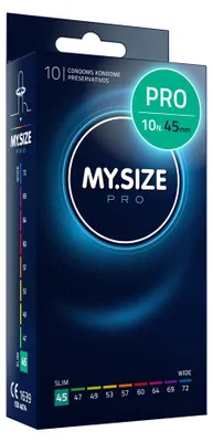 Immagine prodotto di MY.SIZE PRO Preservativi Elite taglia 0, 45 mm, 10 Pezzi, vestibilità perfetta e dimensioni adatte a tutti