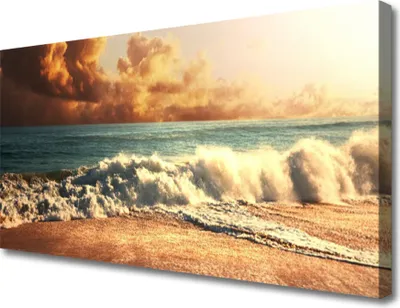 Produktbild von Tulup Leinwand-Bilder 100x50 Wandbild Canvas Kunstdruck Meer Strand Landschaft