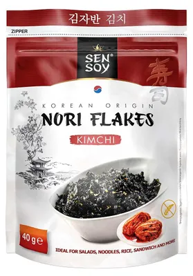 PŁATKI NORI KIMCHI BEZGLUTENOWE 40 g - SEN SOY
