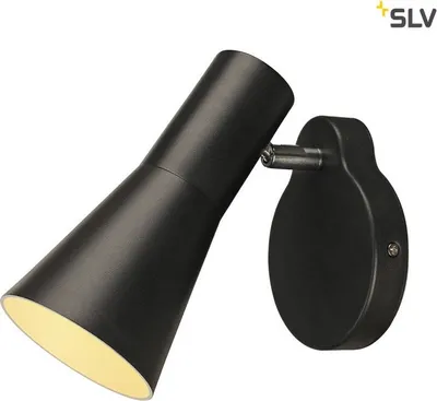 Produktbild von SLV 148540 PHELIA Wandleuchte schwarz GU10 mit Schalter