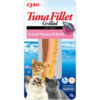 Productafbeelding van Churu Cat Tonijnfilet in bouillon met krabsmak, 15 gram