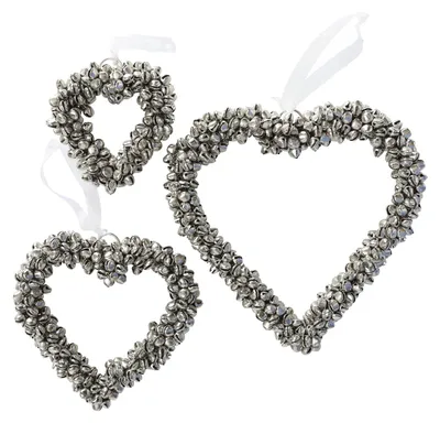 Produktbild von Dekoanhänger Glöckchen Metall Ø.9/12/16 cm silber 3er Set