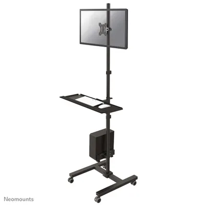 Produktbild von NewStar Mobile Workplace Floor Stand (monitor, keyboard/mouse & PC)