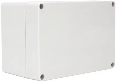 Produktbild von Elektrische Schaltkasten für Projektarbeiten, wasserdicht, IP65, 160 x 110 x 90 mm, Kunststoffgehäuse für Bedrattung und Anschlüsse