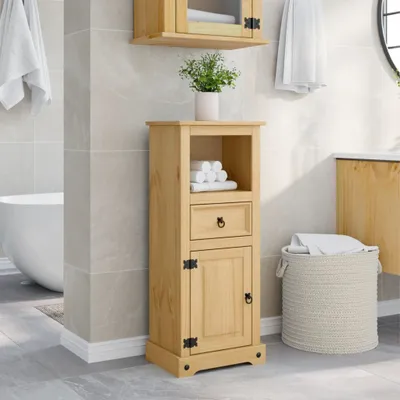 Obrázek produktu pro CLORIS Koupelnová skříňka  45x33x110 cm masiv borovice - Koupelna 4013402