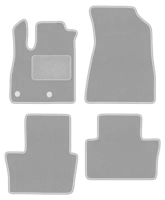 Image de Tapis de sol en moquette pour Renault Austral 2022- (SUV) – jeu 4 pièces, gris, sur mesure – Wielganizator OSLO