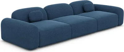 Produktbild von Strukturstoff 3-Sitzer Couch Nuvia Dunkelblau