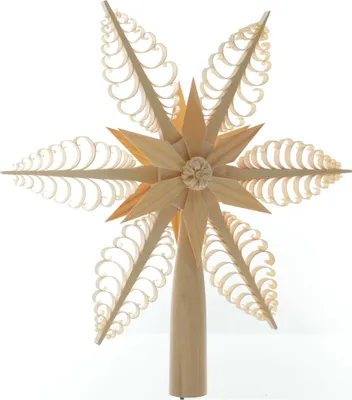 Produktbild von Baumschmuck Christbaumspitze el Beleuchtet Mittig Stern(Beidseitig) BxHxT=26x26x7cm NEU