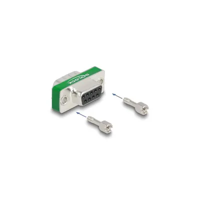 Zdjęcie produktu dla DeLOCK Filtr przeciwzakłóceniowy RF/EMI D-Sub 9-pinowy męski na żeński z pojemnościowym filtrem dolnoprzepustowym, D-Sub 9 pin, D-Sub 9 pin, Srebrny