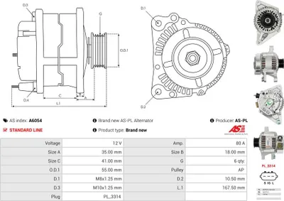 Image de Lichtmaschine Celica Corolla 1.4 Vvti