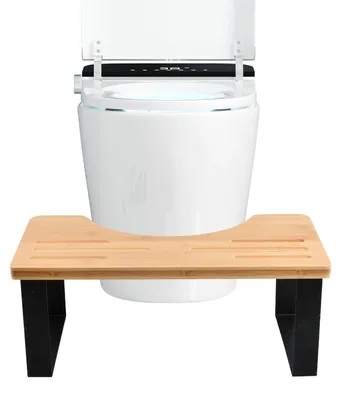 Zdjęcie produktu dla Omgoods - Drewniany podnóżek pod toaletę - Ergonomiczny i wygodny