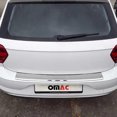 Image de OMAC protection du seuil de chargement pare-chocs pour VW Polo bicorps 2017-2025 n acier inoxydable
