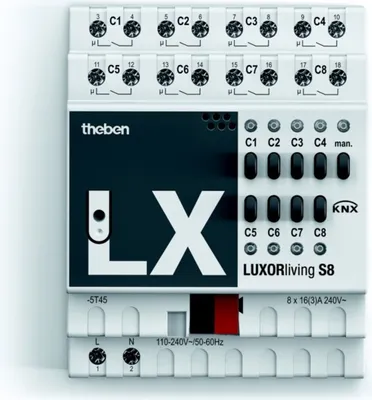 Obrázok produktu pre Inteligentný domáci systém Theben LUXORliving S8 4800425