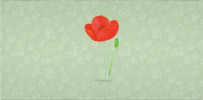 Produktbild von Mr. & Mrs. Panda Handtuch Blume Mohnblume - Blattgrün - Geschenk, 50x100, Motivation, Religion, Respekt, Glaube, Garten, gesichtshandtuch, Mohn, gesichtstuch, Flauschtuch