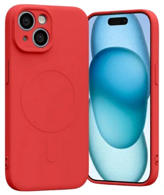 Obrázek produktu pro Mercury Magsafe Semi-Silicone Iphone 15Plus 6,7 Czerwony /Red