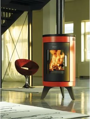 Produktbild von Kaminofen Wamsler City Stahl rot 7 kW