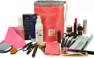 Produktbild von Beauty Reise Beutel Koralle, H 15 cm, Ø 14 cm