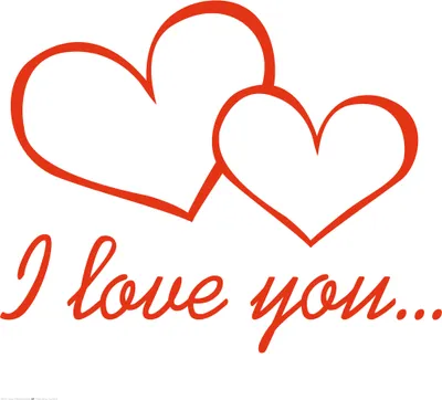 Produktbild von Herzen Kunstdruck Bild - I Love You (70 x 70 cm)