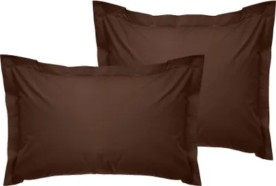 Produktbild von L'Essentiel Linge de Maison, Tonne Brune - 88, Oxford-Kissenbezug-Set (2 Stück) (FR), 100 % BAUMWOLLE RANFORCE, Dunkelbraun,  60 x 60+5 cm