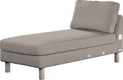 Produktbild von Dekoria Bezug für Karlstad Recamiere Zustellsofa, kurz, beige-grau, Bezug für Karlstad Recamiere Zustellsofa
