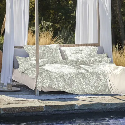 Produktbild von Irisette Premium Mako-Satin Bettwäsche Florenz 8447 135x200 cm + 80x80 cm grün