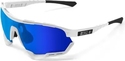 Produktbild von Scicon Aerotech Scnxt Verspiegelte Photochrome Sonnenbrille Weiß,Blau Photochromic Blue Mirror/CAT1-3 Weiß,Blau Photochromic Blue Mirror/CAT1-3