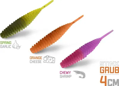 Immagine prodotto di Delphin Esca artificiale B! StinxGRUB 20 pezzi 4 cm / ARANCIONE