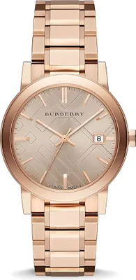 Zdjęcie produktu dla Zegarek damski Burberry The City w kolorze różowego złota