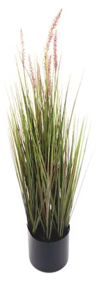 Image de Herbe de la Pampa artificielle 90cm Herbe décorative Brin d'herbe Plante d'intérieur artificielle