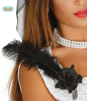 Produktbild von schwarze Blume mit Feder