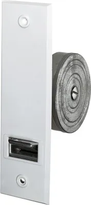 Produktbild von SELVE GIRO M Getriebe-Einlass-Gurtwickler mit Deckplatte weiß LA 160 mm Gurt 23 mm 113001