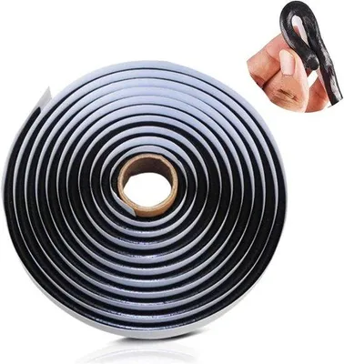 Obrázok produktu pre Vodotesná butylová šnúra (8 mm x 4 m) – samolepiaca opravná šnúra pre osobné a nákladné automobily – tesnenie svetlometov, čelných skiel a dverí