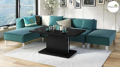 Produktbild von Design Couchtisch Tisch Aston stufenlos höhenverstellbar ausziehbar 120 bis 200cm Esstisch