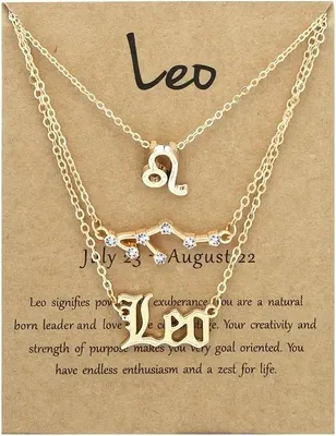 Image de Set Signe du Zodiaque - Lion | Bijoux Élégants KP38785