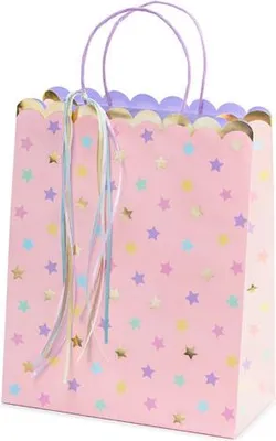 Produktbild von Geschenktüten Sterne, Mix, 26x32x13cm
