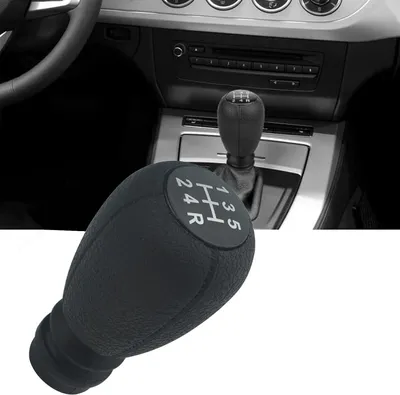 Imagen del producto de Pomo de cambio de automóvil, 5 velocidades, fabricado en plástico ABS, diseño ergonómico, para uso en vehículos
