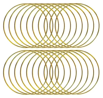 Produktbild von 20 Stück Metallringe für Bastelarbeiten, Kranz- und Makramee-Kreationen