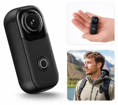 Produktbild von 4K Action Kamera mit Magnetbefestigung – WiFi, wasserdicht bis 10m, 800mAh – Für Vlog, Sport & Reisen