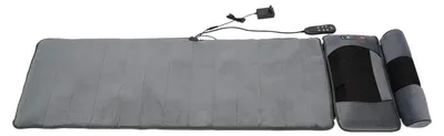 Produktbild von 36W elektrische Massagematte - Massageauflage für ganzen Körper - 5 Programme - 3 Intensitätsstufen - Infrarot-Lendenwärme - Timer 10/20/30 min - EU-Stecker 220 V - Grau