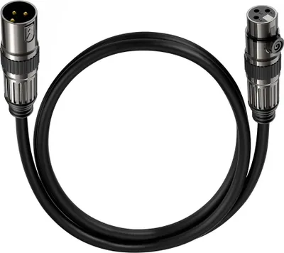 Produktbild von INF XLR Mikrofonkabel (Stecker auf Buchse) – Symmetrisches Kabel für Audio 10 m
