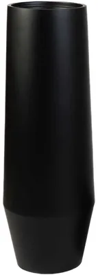 Immagine prodotto di Vaso da fiori BERBELO in fibra di vetro nero 28x80 cm