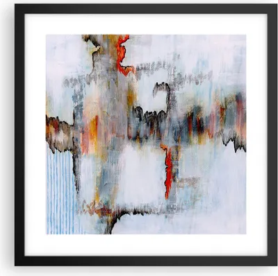 Produktbild von Gerahmtes Poster - Schwarzer Rahmen - Abstraktion modern - 40x40 cm - Wand Bild - Wanddeko - Wandbilder - Kunstposter - Wandposter - Bilderrahmen - Bilder - Kunstdruck - Wandbild - P2BAC40x40-3676