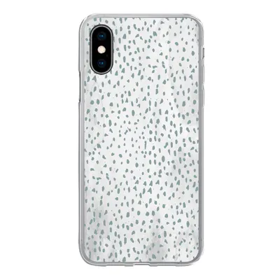 Obrázok produktu pre Kryt mobilného telefónu pre Apple iPhone X/10 Bodky - Mramor - Biely Silikónové mäkké puzdro