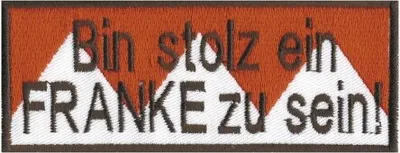 Produktbild von Aufnäher Patch - FRANKEN - Gr. ca. 11,5 x 4,5 cm - 00409