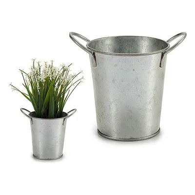 Produktbild von Pflanzgefäß 8430852127648 Silberner Zink 11 x 12 x 16 cm 16 x 12 x 11 cm (7,5 x 10,5 x 10,5 cm)