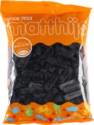 Produktbild von Matthijs Holland Lakritze Bielzen 1000g (normales Lakritz)